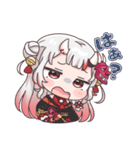 ホロライブ公式スタンプ「百鬼あやめ」（個別スタンプ：18）