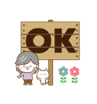 ハッピーばあば♡デカ文字（個別スタンプ：4）