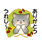 ほのぼの猫さん ♡ 秋の挨拶（個別スタンプ：17）