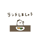 白い鳥。優しいお色。日常。（個別スタンプ：29）
