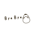 白い鳥。優しいお色。日常。（個別スタンプ：40）