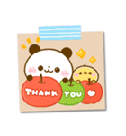 秋のメモ♡ころころぱんだ（個別スタンプ：12）