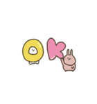 うさぎだけ。優しいお色。日常。（個別スタンプ：10）