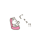 うさぎだけ。優しいお色。日常。（個別スタンプ：11）