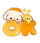 飛び出す♡トイプーの秋（個別スタンプ：4）