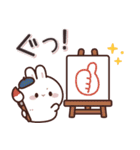 飛び出す♪うさくんの挨拶＆お返事言葉 (秋)（個別スタンプ：13）