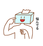 うそぺた【ティッシュタイツ】（個別スタンプ：16）