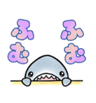 生活感のあるサメ デカ文字スタンプ（個別スタンプ：37）
