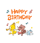 大人の誕生日*優しい絵ハガキ風スタンプ 2（個別スタンプ：3）