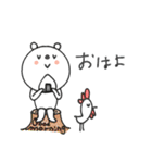 mottoのVくまさん♡家族連絡にも（個別スタンプ：1）