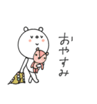 mottoのVくまさん♡家族連絡にも（個別スタンプ：4）