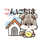 【カスタム】愛犬家のわんこと判子☆シュナ（個別スタンプ：1）