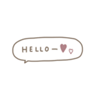 大人女子＊吹き出し省スペース。（個別スタンプ：2）