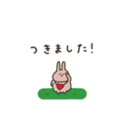 うさぎだけ。みんなで使える。連絡。（個別スタンプ：11）