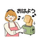 スイーツを添えて ♡ リボンちゃん編（個別スタンプ：1）