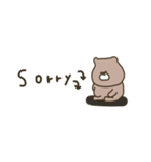 優しいお色のクマさん。おでかけ編。（個別スタンプ：38）