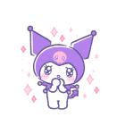 クロミ クレヨンタッチ（個別スタンプ：8）