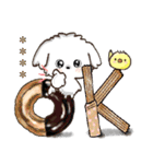 愛犬家のわんこと判子♡シロ[食べ物vol,2]（個別スタンプ：1）
