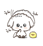 愛犬家のわんこと判子♡シロ[食べ物vol,2]（個別スタンプ：8）