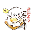 愛犬家のわんこと判子♡シロ[食べ物vol,2]（個別スタンプ：12）