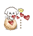 愛犬家のわんこと判子♡シロ[食べ物vol,2]（個別スタンプ：13）