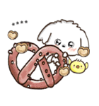 愛犬家のわんこと判子♡シロ[食べ物vol,2]（個別スタンプ：15）