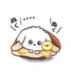 愛犬家のわんこと判子♡シロ[食べ物vol,2]（個別スタンプ：39）