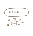 うさぎだけ。可愛い吹き出し付き♡＊*（個別スタンプ：2）