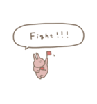 うさぎだけ。可愛い吹き出し付き♡＊*（個別スタンプ：16）