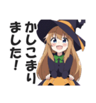 ハロウィンガールズ【秋・仮装・コスプレ】（個別スタンプ：18）