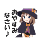 ハロウィンガールズ【秋・仮装・コスプレ】（個別スタンプ：24）