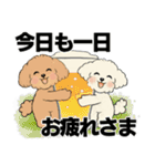 キュートなトイプードル ♡ デカ文字入り（個別スタンプ：14）