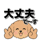 キュートなトイプードル ♡ デカ文字入り（個別スタンプ：30）