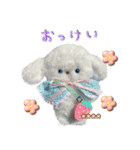 本物のぬいぐるみ♡愛犬わんこ/ふわプク/1（個別スタンプ：1）