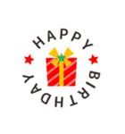 お祝い＆誕生日☆おしゃれ【飛び出すver.】（個別スタンプ：3）
