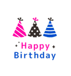お祝い＆誕生日☆おしゃれ【飛び出すver.】（個別スタンプ：4）