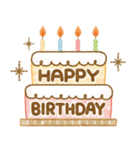 飛び出す！大人かわいいお誕生日＆お祝い（個別スタンプ：2）