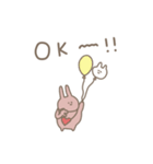うさぎだけ。旅行編。（個別スタンプ：38）