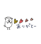 mottoの白豆犬♡日常（個別スタンプ：6）