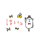 mottoの白豆犬♡敬語（個別スタンプ：9）