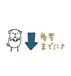 mottoの白豆犬♡敬語（個別スタンプ：27）