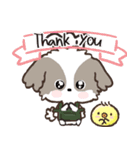愛犬ワンコdeカフェ♡犬の日【挨拶】（個別スタンプ：10）