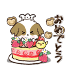 愛犬ワンコdeカフェ♡犬の日【挨拶】（個別スタンプ：34）