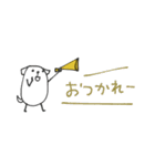 mottoの白豆犬♡家族連絡用（個別スタンプ：6）