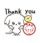 愛犬ワンコdeはんこ【改正版】♡マルチーズ（個別スタンプ：8）