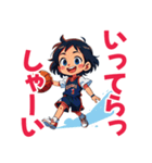 かわいいバスケプレイヤー2（個別スタンプ：14）