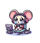 ねずみげーみんぐ（個別スタンプ：6）