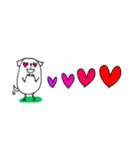 mottoの白豆犬♡冬（個別スタンプ：23）