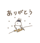うさぎだけ。冬編。（個別スタンプ：5）