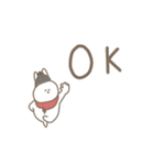 うさぎだけ。冬編。（個別スタンプ：8）